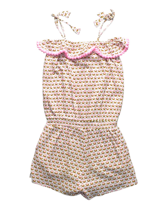A Multicolour Sleeveless Rompers from Seed in size 8Y for girl. (Back View)