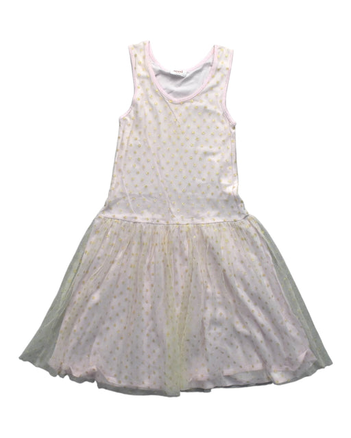 A White Sleeveless Dresses from Seed in size 8Y for girl. (Front View)