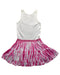 A Multicolour Sleeveless Dresses from Desigual in size 13Y for girl. (Back View)