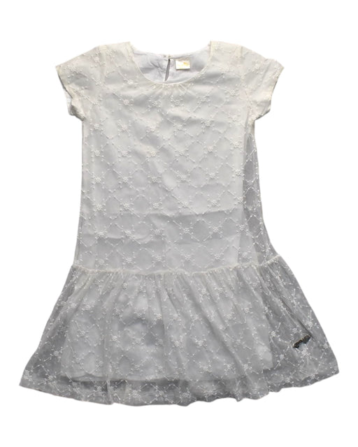 A White Short Sleeve Dresses from bloomB in size 9Y for girl. (Front View)