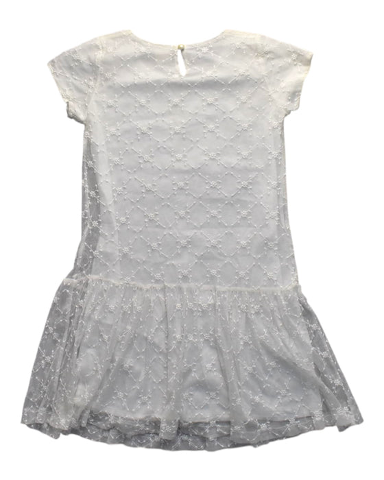 A White Short Sleeve Dresses from bloomB in size 9Y for girl. (Back View)