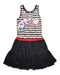 A Multicolour Sleeveless Dresses from Desigual in size 11Y for girl. (Front View)