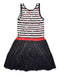 A Multicolour Sleeveless Dresses from Desigual in size 11Y for girl. (Back View)