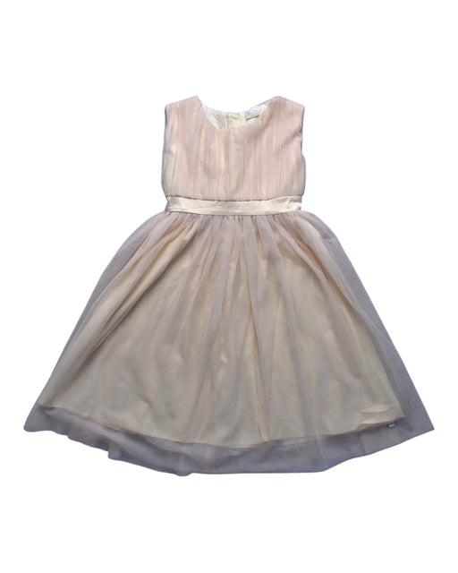 A Ivory Sleeveless Dresses from bloomB in size 7Y for girl. (Front View)