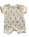 A Multicolour Short Sleeve Rompers from Purebaby in size 0-3M for boy. (Front View)