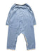 A Blue Onesies from Petit Bateau in size 12-18M for boy. (Back View)