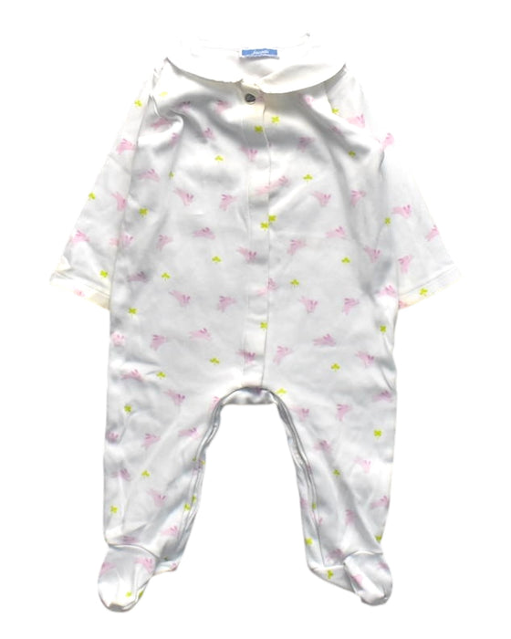 A White Onesies from Jacadi in size 6-12M for girl. (Front View)