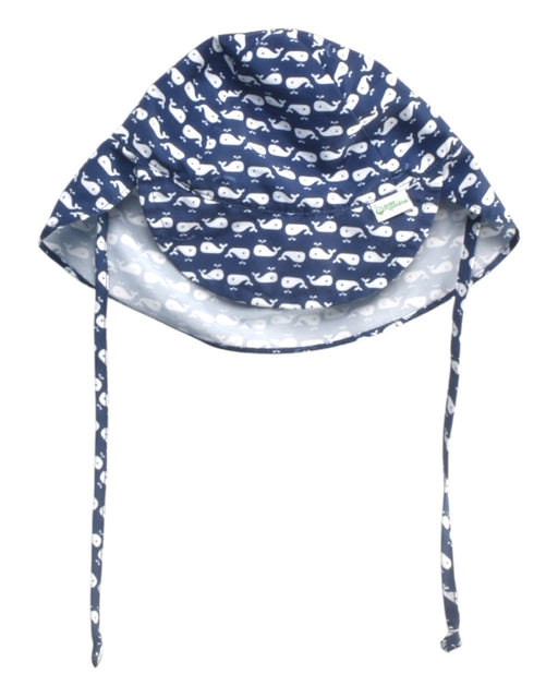 A Navy Sun Hats from Green Sprouts in size 0-3M for boy. (Front View)