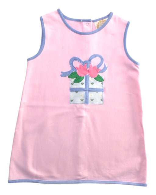 A Pink Sleeveless Dresses from The Beaufort Bonnet Company in size 3T for girl. (Front View)