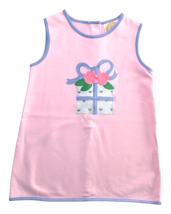 A Pink Sleeveless Dresses from The Beaufort Bonnet Company in size 3T for girl. (Front View)