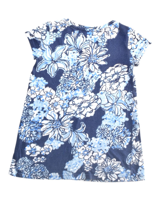 A Blue Short Sleeve Dresses from Lilly Pulitzer in size 2T for girl. (Back View)
