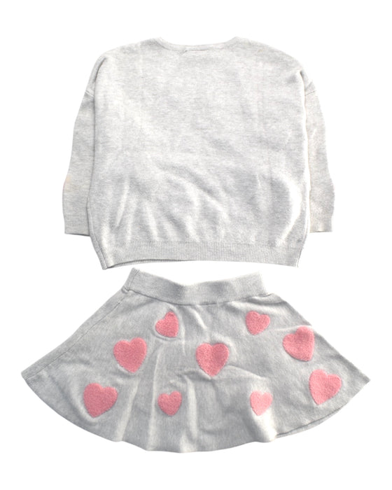A Grey Skirt Sets from Seed in size 2T for girl. (Back View)