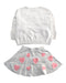 A Grey Skirt Sets from Seed in size 2T for girl. (Back View)