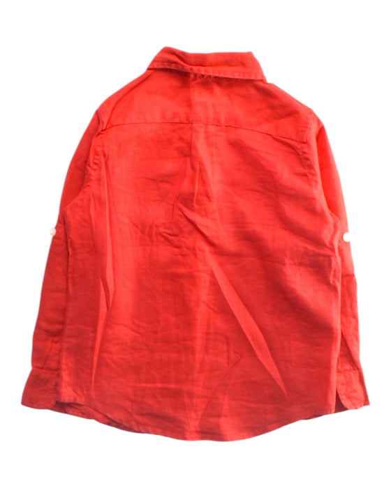 A Red Long Sleeve Shirts from Janie & Jack in size 3T for boy. (Back View)