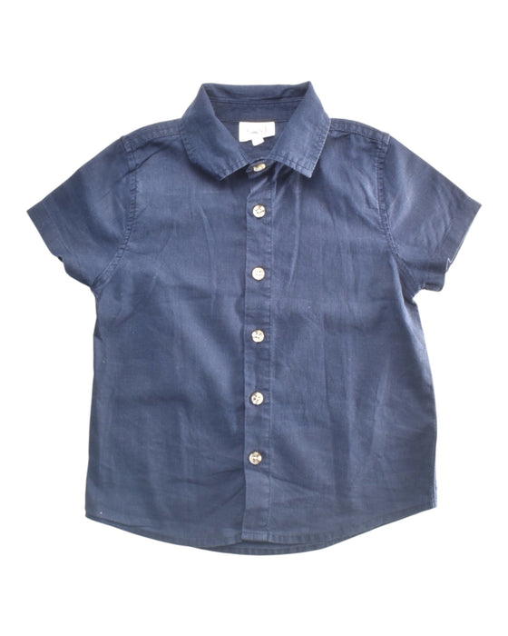 A Blue Short Sleeve Shirts from Seed in size 3T for boy. (Front View)
