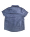 A Blue Short Sleeve Shirts from Seed in size 3T for boy. (Back View)