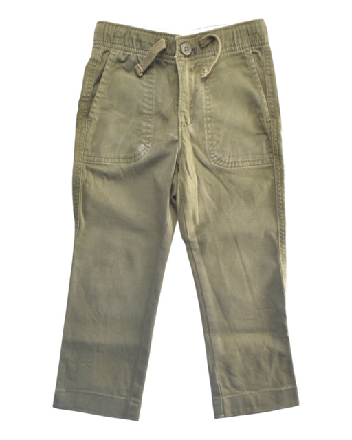 A Green Casual Pants from Crewcuts in size 3T for boy. (Front View)