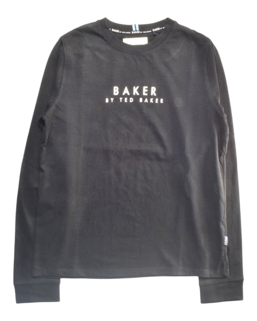 A Black Long Sleeve T Shirts from Baker by Ted Baker in size 12Y for boy. (Front View)