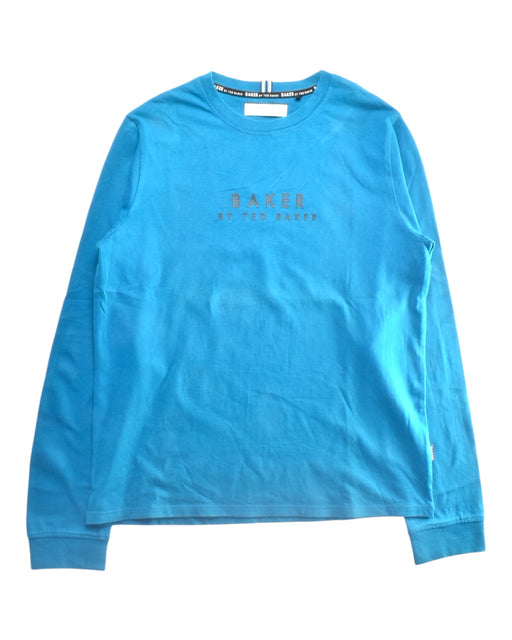 A Blue Long Sleeve T Shirts from Baker by Ted Baker in size 12Y for boy. (Front View)