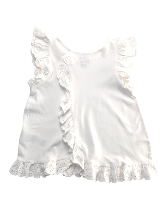 A White Sleeveless Dresses from Polo Ralph Lauren in size 3T for girl. (Back View)
