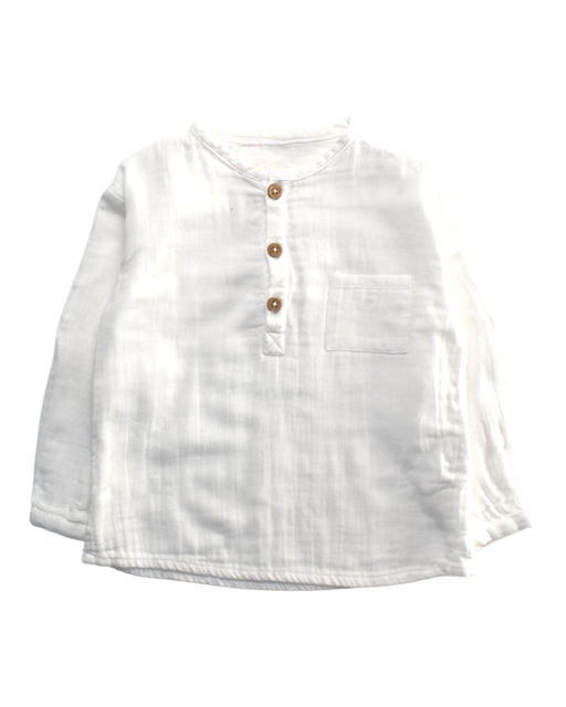 A White Long Sleeve Shirts from Chateau de Sable in size 18-24M for boy. (Front View)