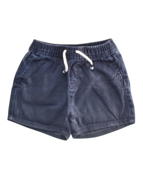A Navy Shorts from Seed in size 6-12M for boy. (Front View)