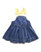 A Blue Overall Dresses from Dolce & Gabbana in size 12-18M for girl. (Front View)