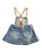 A Blue Overall Dresses from Ralph Lauren in size 6-12M for girl. (Back View)