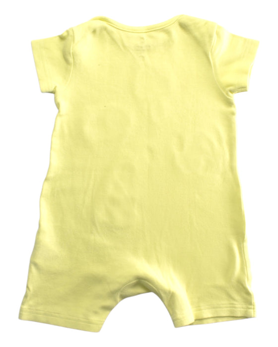 A Yellow Short Sleeve Rompers from Mothercare in size 0-3M for boy. (Back View)