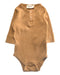 A Brown Long Sleeve Bodysuits from MarMar in size 0-3M for girl. (Front View)