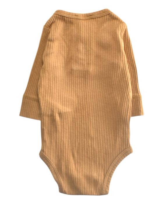 A Brown Long Sleeve Bodysuits from MarMar in size 0-3M for girl. (Back View)