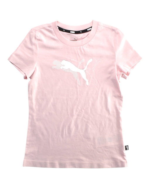 A Pink Short Sleeve T Shirts from Puma in size 7Y for girl. (Front View)