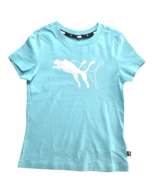 A Blue Short Sleeve T Shirts from Puma in size 7Y for girl. (Front View)