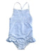 A Blue Swimsuits from Seed in size 4T for girl. (Front View)