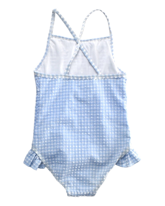 A Blue Swimsuits from Seed in size 4T for girl. (Back View)