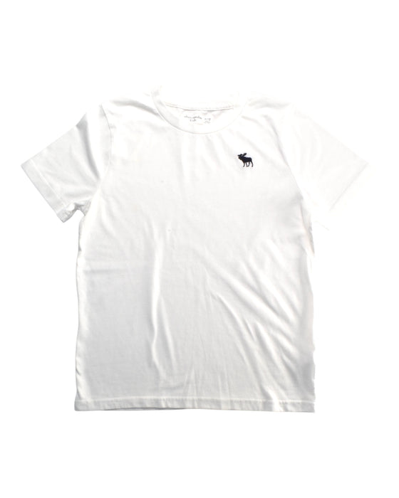 A White Short Sleeve T Shirts from Abercrombie  in size 11Y for boy. (Front View)