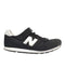 A Black Sneakers from New Balance in size 10Y for boy. (Front View)