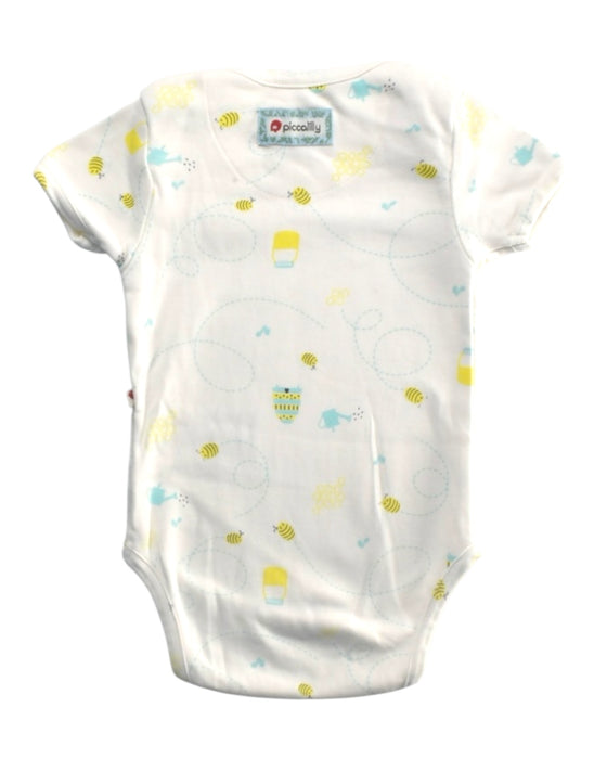A Multicolour Short Sleeve Bodysuits from Piccalilly in size Newborn for boy. (Back View)