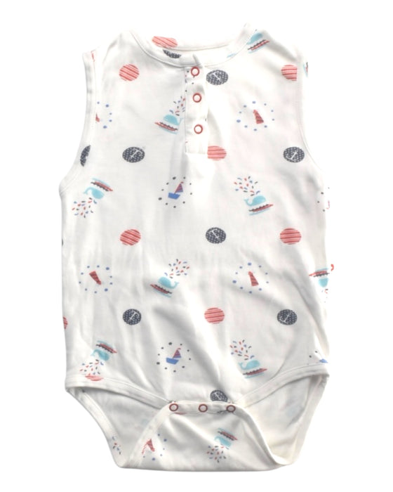 A Multicolour Sleeveless Bodysuits from Piccalilly in size 0-3M for boy. (Front View)
