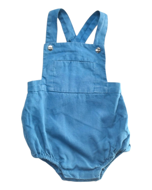 A Blue Overall Shorts from Jacadi in size 3-6M for boy. (Front View)