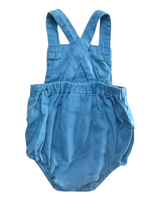 A Blue Overall Shorts from Jacadi in size 3-6M for boy. (Back View)