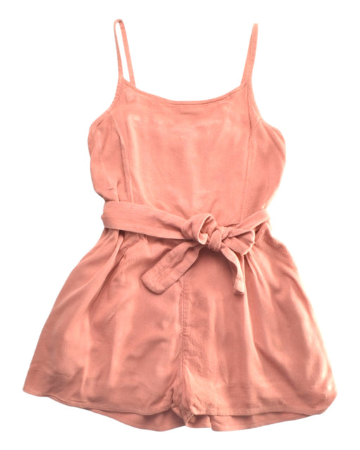 A Peach Sleeveless Rompers from Abercrombie  in size 7Y for girl. (Front View)