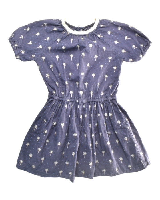 A Navy Short Sleeve Dresses from Gingersnaps in size 8Y for girl. (Front View)