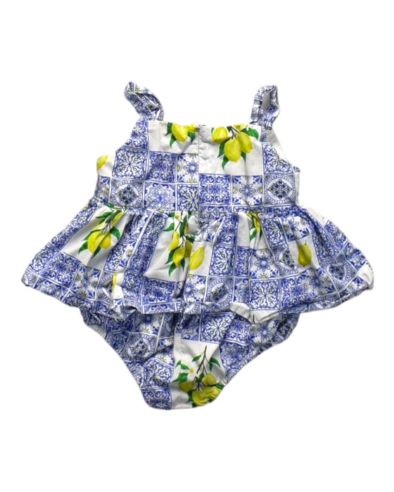 A Multicolour Sleeveless Rompers from Arabella and Rose in size 18-24M for girl. (Back View)