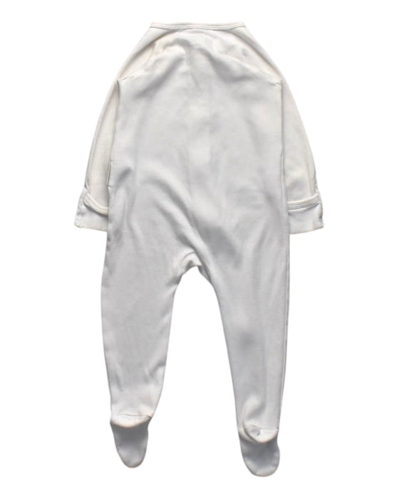 A White Onesies from Purebaby in size 6-12M for girl. (Back View)