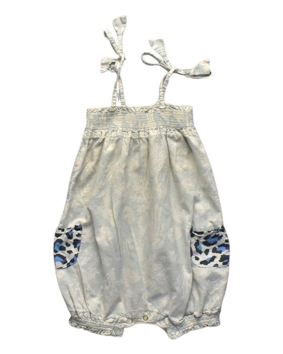 A Multicolour Sleeveless Rompers from Seed in size 3-6M for girl. (Front View)