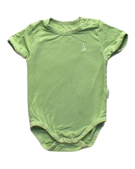 A Green Short Sleeve Bodysuits from Raph and Remy in size 6-12M for girl. (Front View)