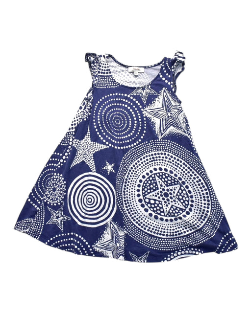 A Blue Sleeveless Dresses from Junior Gaultier in size 3T for girl. (Front View)