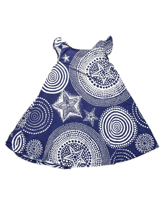 A Blue Sleeveless Dresses from Junior Gaultier in size 3T for girl. (Back View)