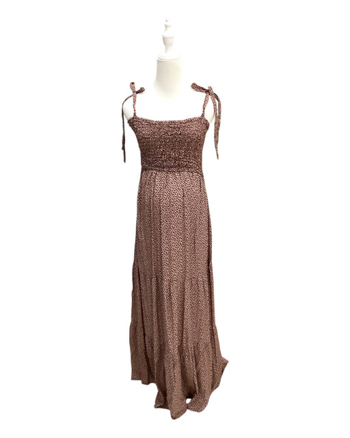 A Brown Sleeveless Dresses from Annee Matthew in size Maternity-S for maternity. (Front View)